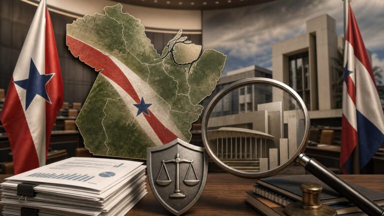 Ilustração sobre fiscalização e transparência na Assembleia Legislativa do Pará